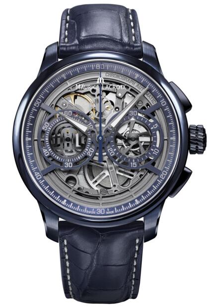 Review Replica Maurice Lacroix MP6028-PVC01-002-1 Masterpiece Chronograph Skeleton Price